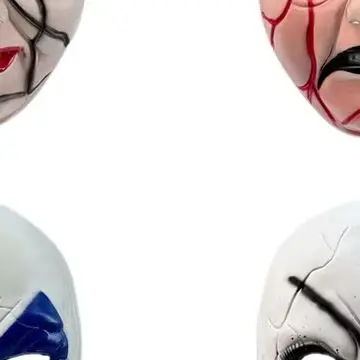 

Страшное лицо, костюм на Хэллоуин, реквизит для вечеринки, ужасы, косплей, маскарадные аксессуары для взрослых