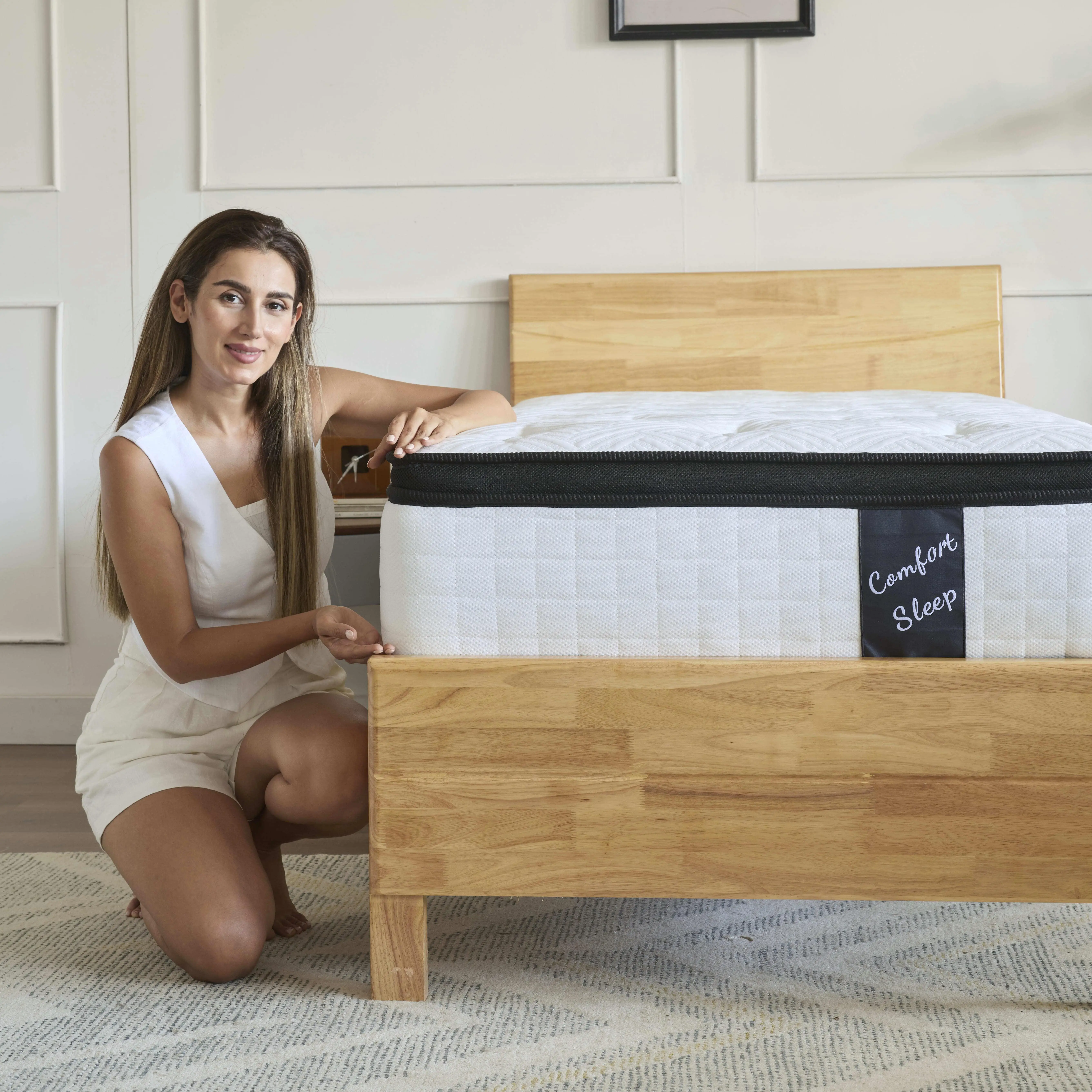 12-Inch Twin Memory Foam Mattress - Bamboo Fiber Fabric, Individual Pocket Springs & High-Density Foam – No Weekend Shipping