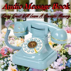 Classic audio message book wedding phone guest voice message sign-in book banquet audio blessing recording information phone