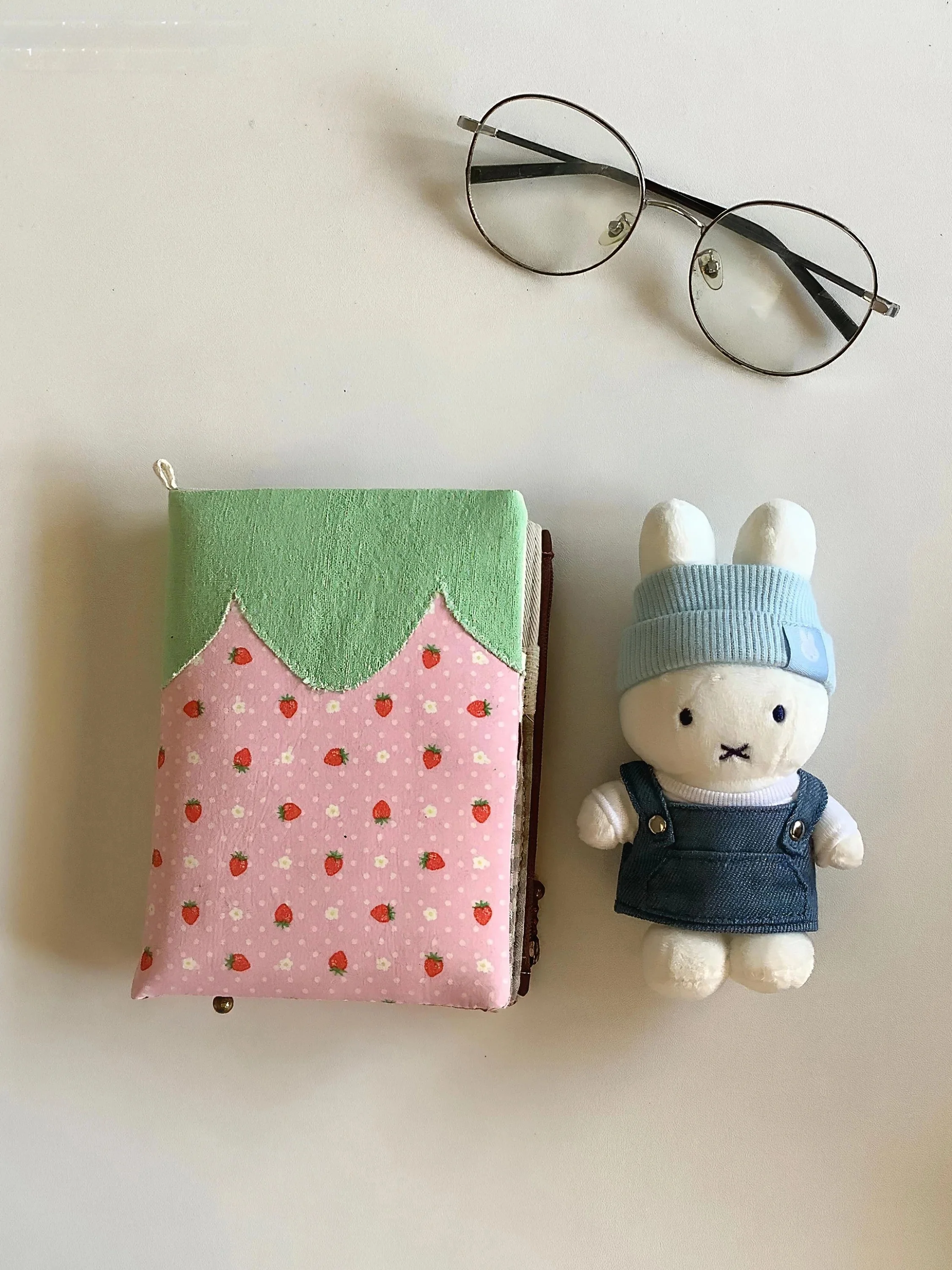 original-moonlitdream-strawberry-patchwork-passport-holder-simple-korean-style-document-bag-storage-for-travel-handbag