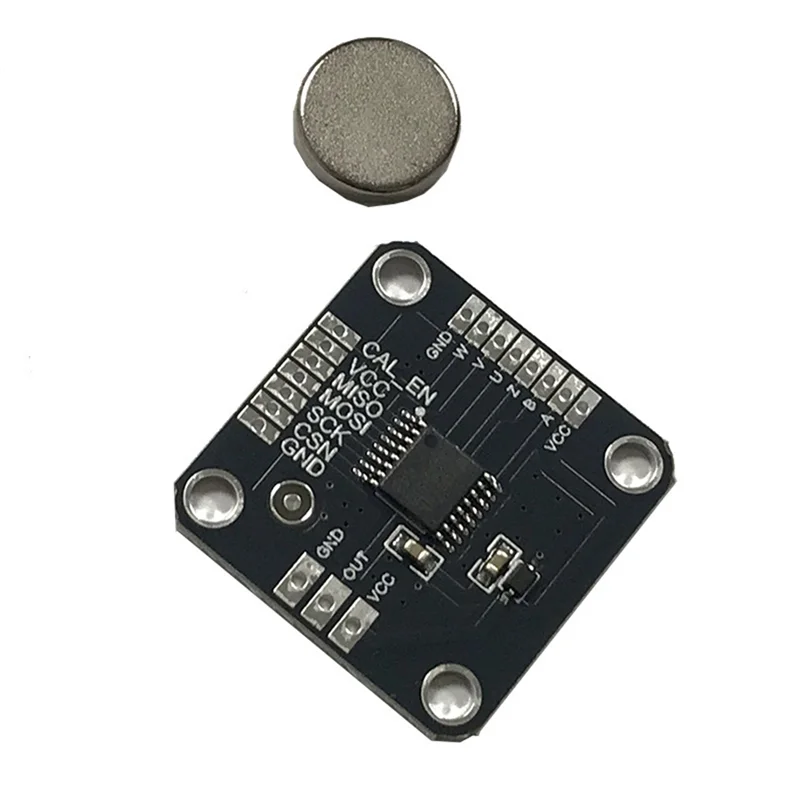 Modulo encoder magnetico MT6835 21BIT, PWM/SPI migliorato per motori brushless, dotato di magnete per sostituire AS5048-VVNB
