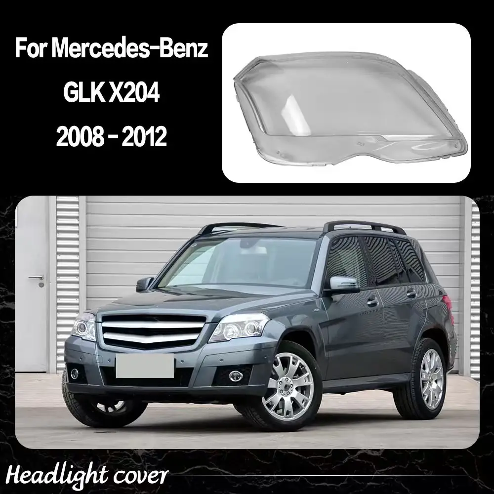 

Headlight Cover For Mercedes Benz GLK 300 350 X204 2008 2009 2010 2011 2012 Transparent Headlamp Lens Plexiglass Lampshade