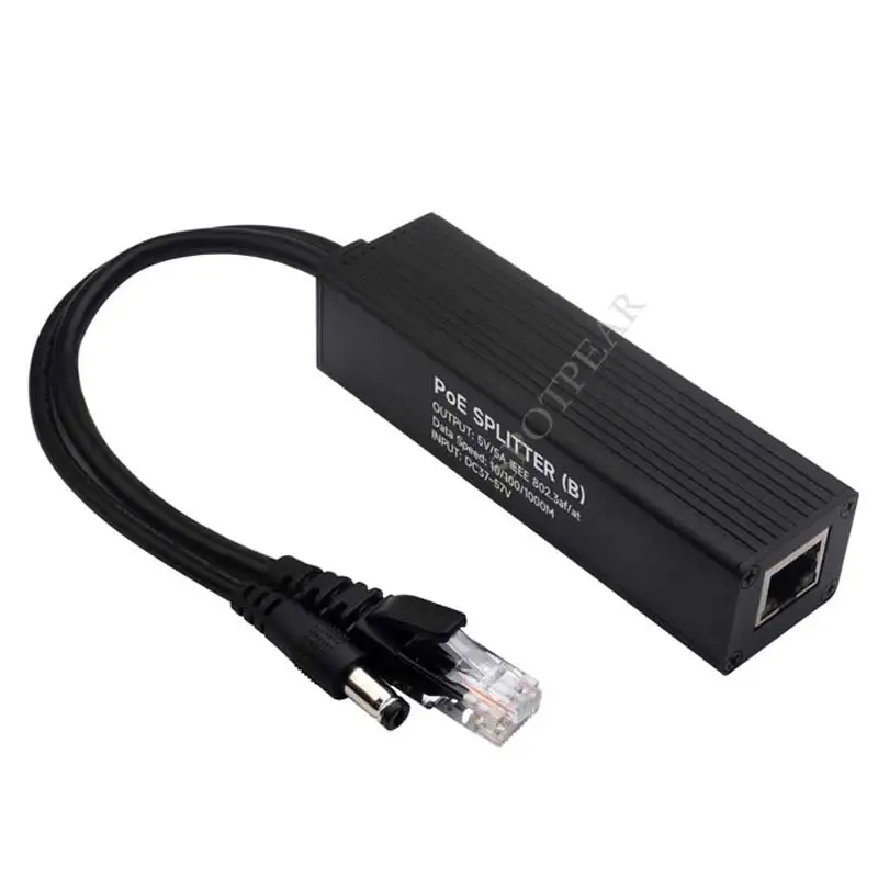 Industriële Gigabit Poe Splitter Opties 100M/1000M/Type-C/Dc/Micro Voor Raspberry Pi/Webcamera/Wirelessap