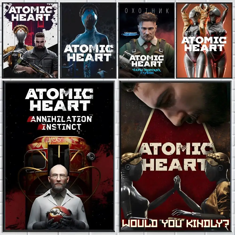 Game Atomic Heart Poster Modern Elegant Wall Stickers, Home Decor Poster, Wall Art for Living Room & Dorm
