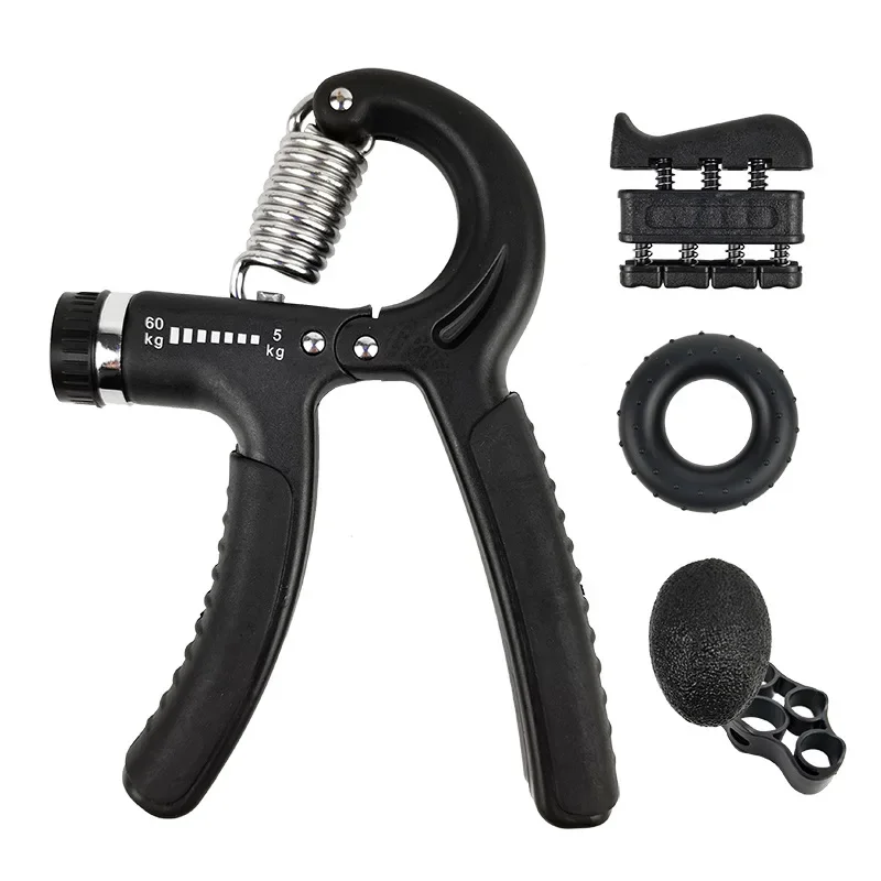 A set Adjustable Heavy Hand Grip Strengthener Finger Expander Arm Wrist Forearm Trainers Fitness Gripper Exercise For Patient