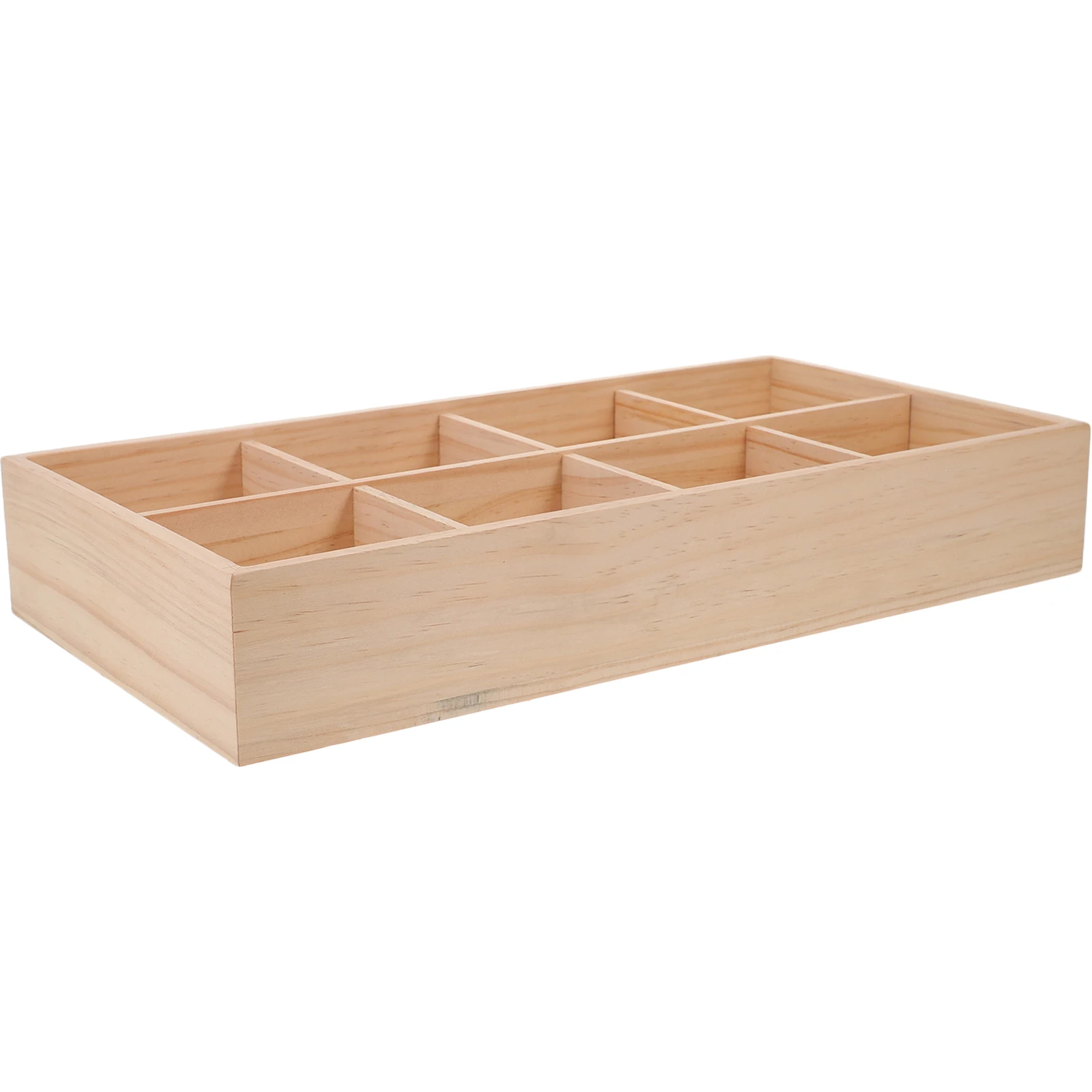 

4-Compartment Wooden Snack Box Dried Fruit Storage Case Candy Container Bread Display Tray Tea Bag Holder Food Serving Organizer