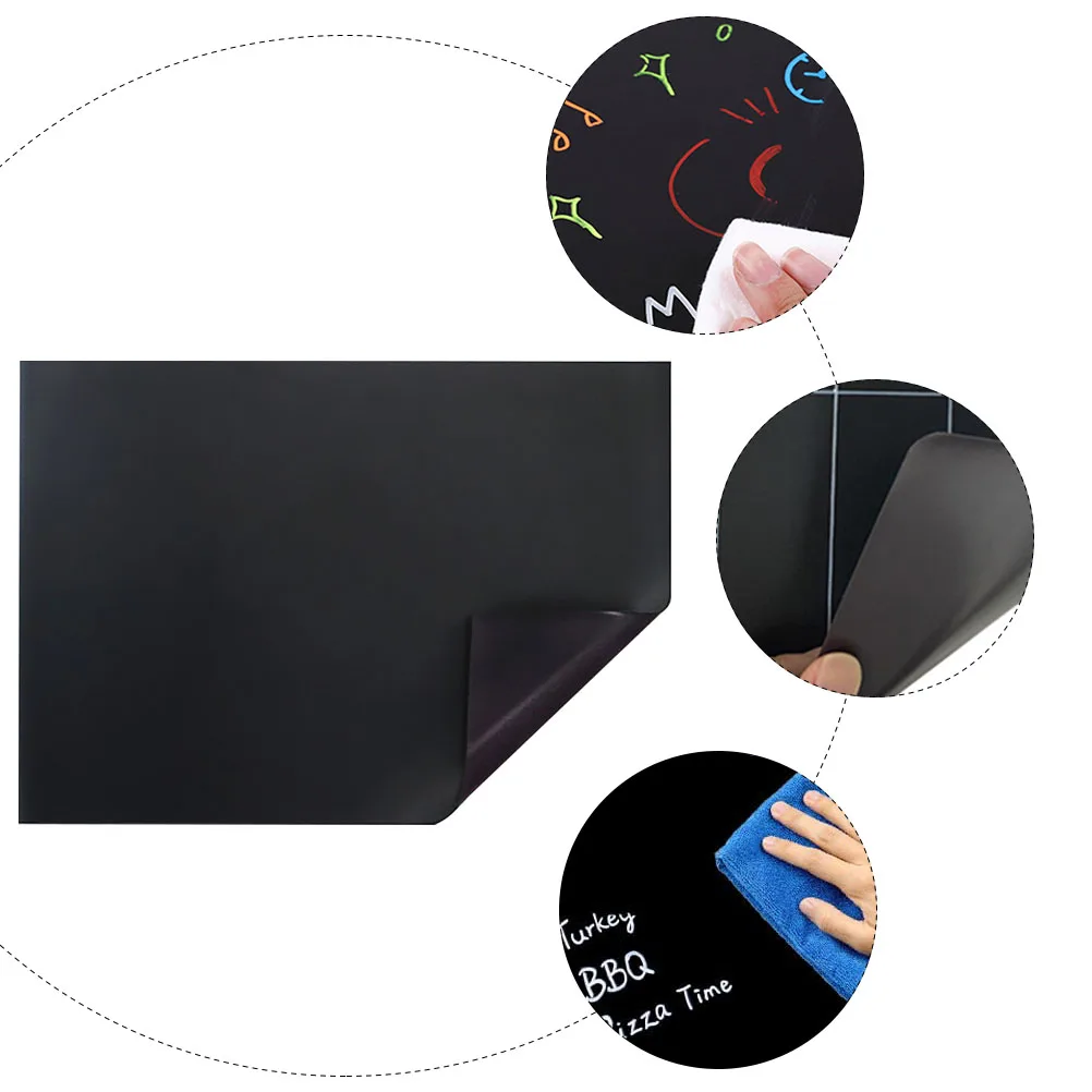 Tableau noir effaçable 30x21, bloc-notes magnétique pour réfrigérateur, autocollants réutilisables effaçables à sec, bloc-notes auto-adhésifs, fournitures pour la maison