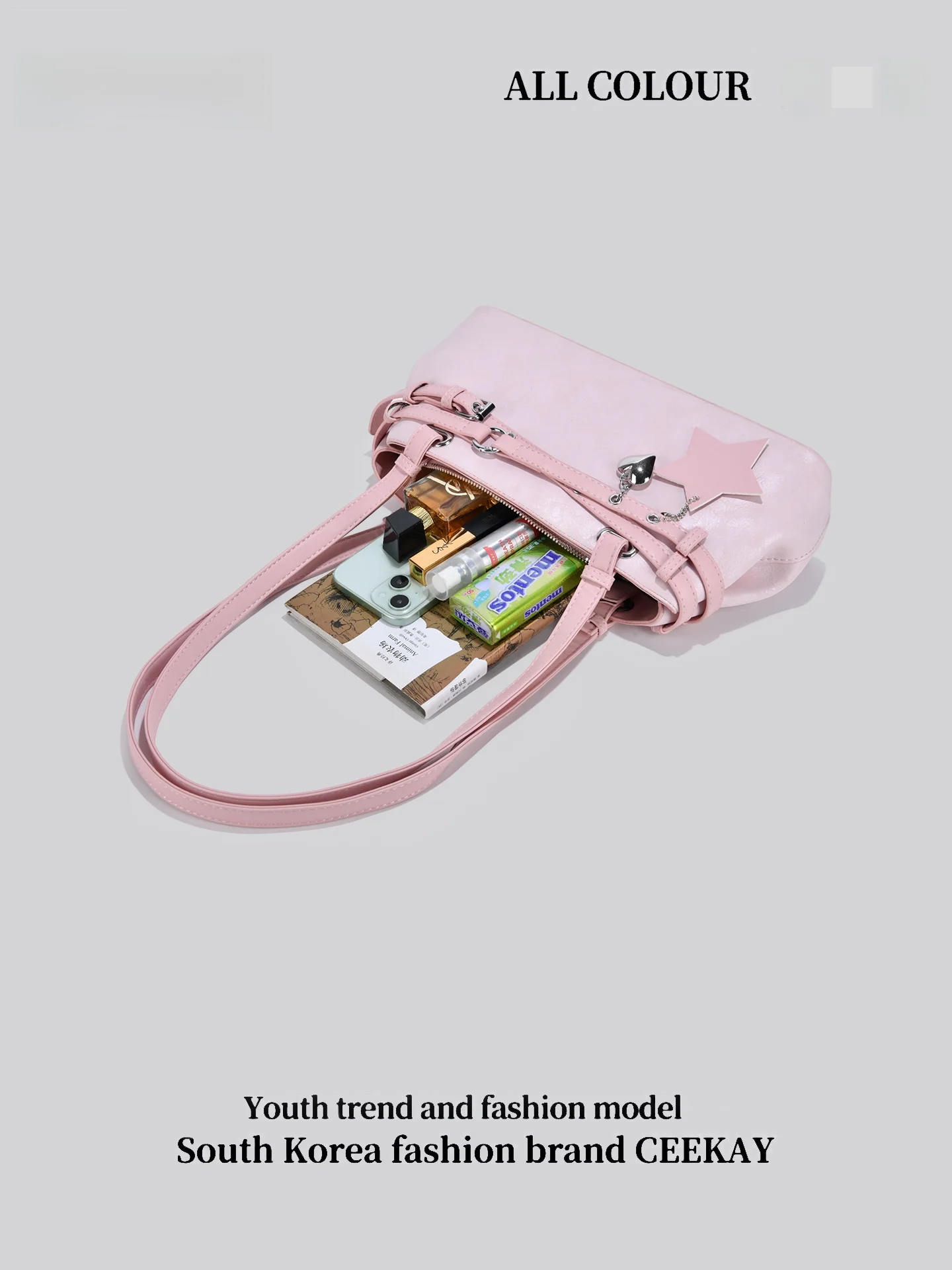 Ceekay Original Retro Suede Underarm Bag Women's 2026 New Commuter Single Shoulder Handbag Square Shape Zipper Closure