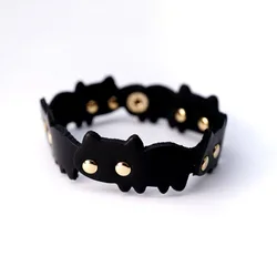 Cat Rope Chain Wristband Bracelet Crafts, Choker Knife Template Blade, Leather Kitty Key Bag, Wooden Punching Die Cutting Mould