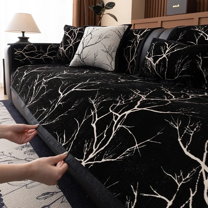 

2025 Simple Style Sofa Cushion Nordic All Season Universal Sofa Cover Fashion Anti Slip Cushion Light Luxury High-end Feeling