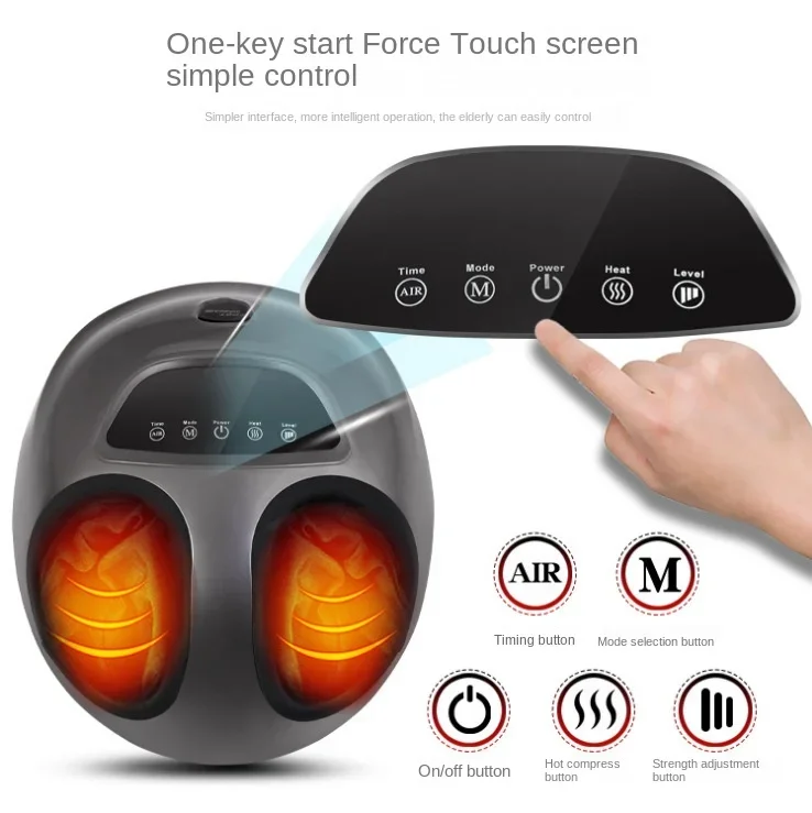 Foot Therapy Machine Foot Massager Foot Automatic Airbag Kneading Air Pressure Massage Touch Button Model