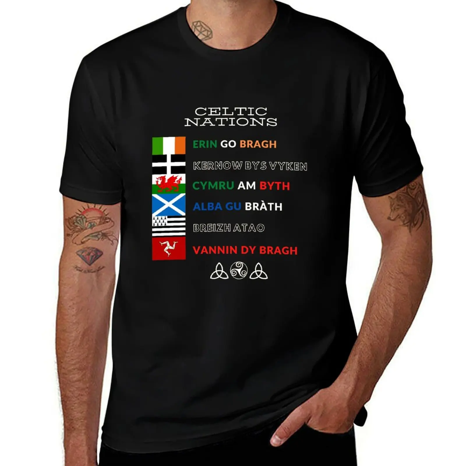 6 Celtic Nations forever T-Shirt Soft Basic Cotton Short Sleeve Tee