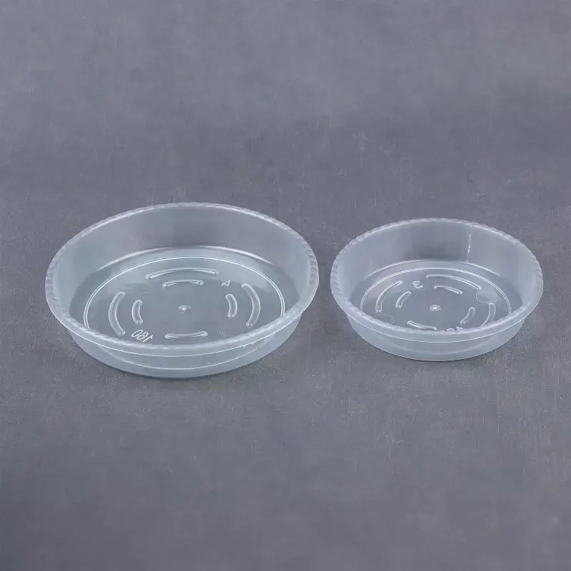 10Pcs New Round Flower Pot Tray Clear Desktop Plant Saucer Plastic Trash Storage Flower Pot Base Home