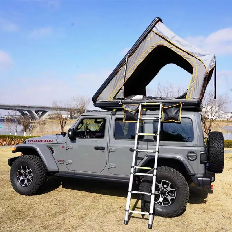 2026 Triangle Off Road Waterproof Portable 4WD Hard Shell Alu Roof Tent 3