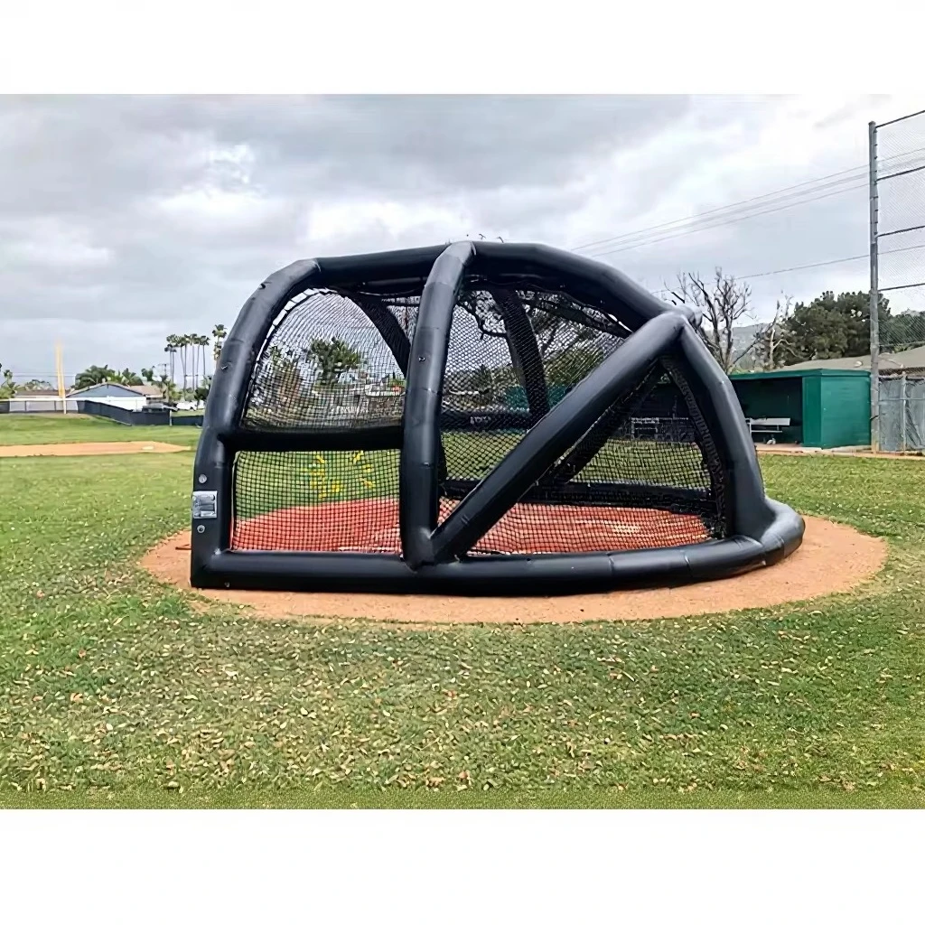 Inflatable Sport Games Adults Baseball Field Customized Commercial PVC 4x3.6m Outdoor Baseball Batting Cage Pitch