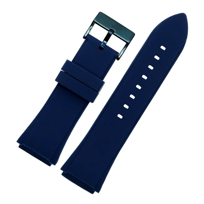 Durable Wear-resistant Sports Watchbands Stainless Steel Buckle for Guess W0247g3 W0040g3 W0040g7 Waterproof Silicone Strap 22mm