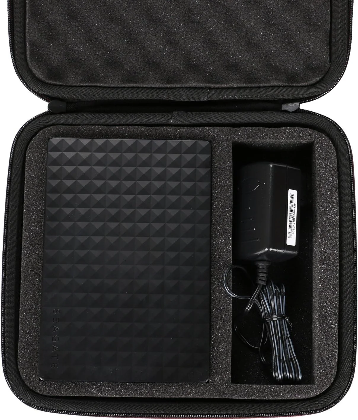 LTGEM Hard Case for Seagate Expansion 20T 22T 24TB Desktop External Hard Drive USB 3.0 wit Dense Foam FitsUSB Cable and Charger.