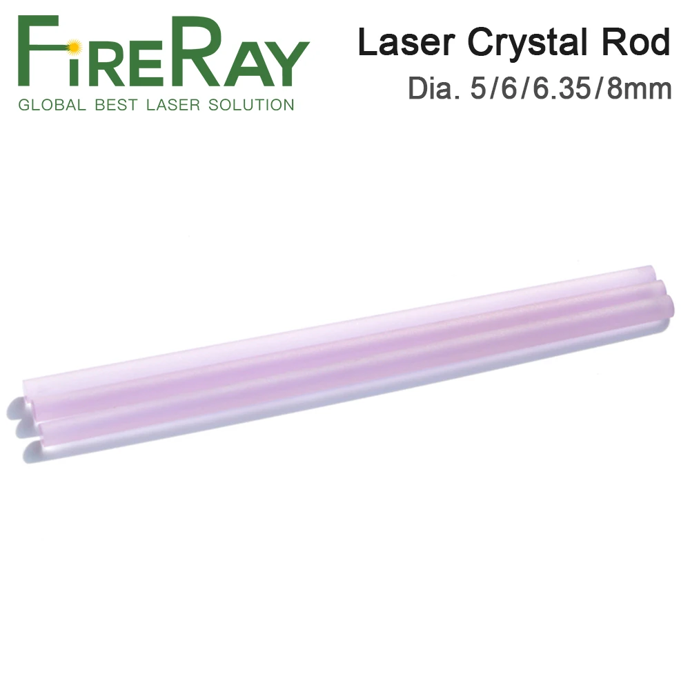 FireRay YAG Laser Crystal Rod Diameter 5-8mm for YAG Laser Welding Machine