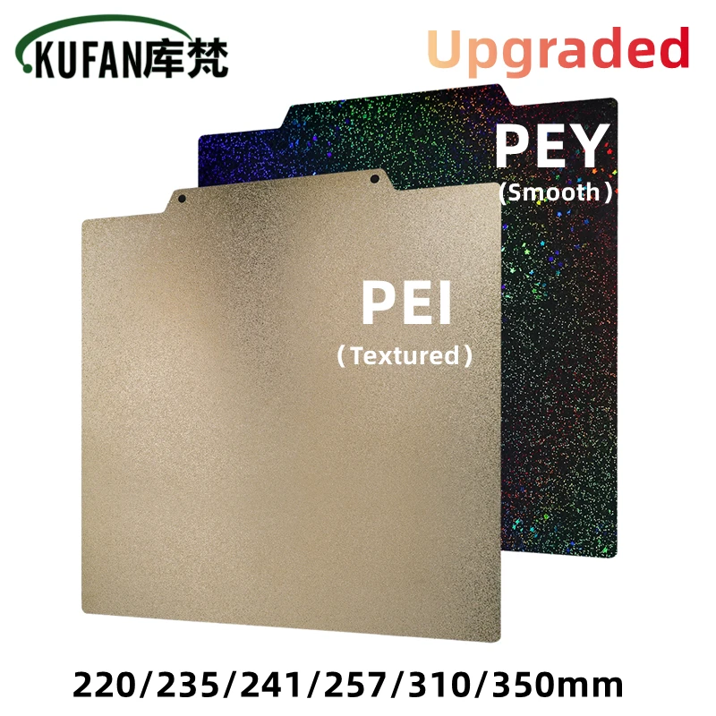 New Upgrade Starry PEY PEI Build Plate 220 235 241 257 310 350 Double Spring Sheel Sheet for Ender 3 Bambu Lab MK3S Voron 2.4