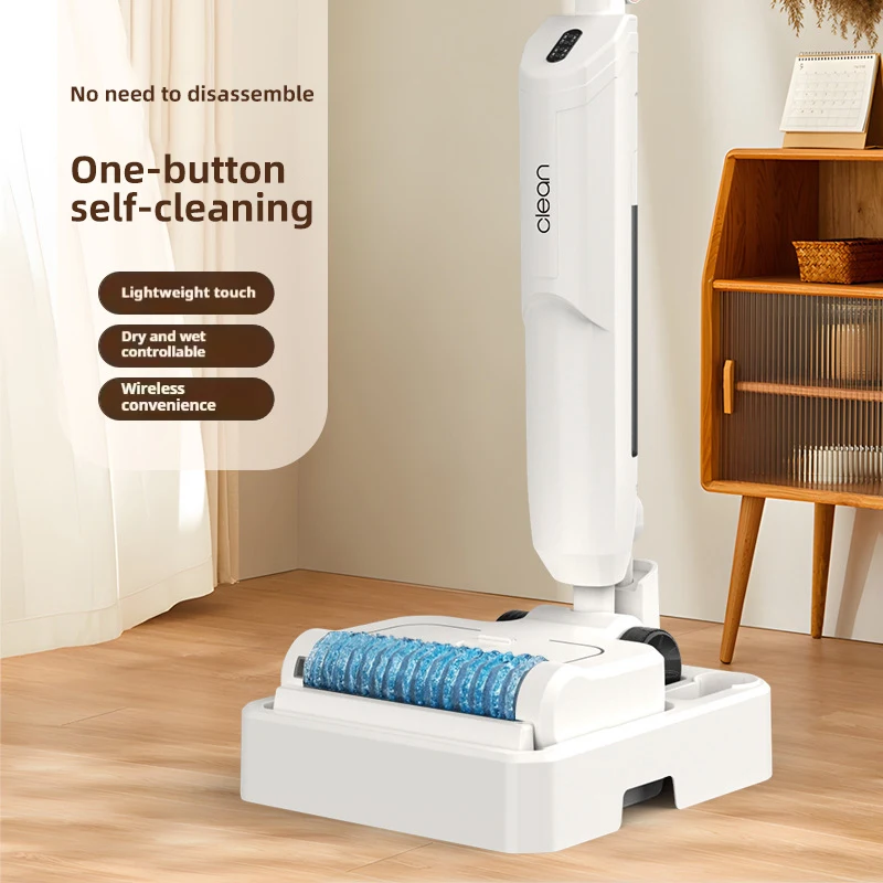 Wet Dry Vacuum Cleaner Wireless Mop with Mop Function 2600 mAh Battery Self-Cleaning System