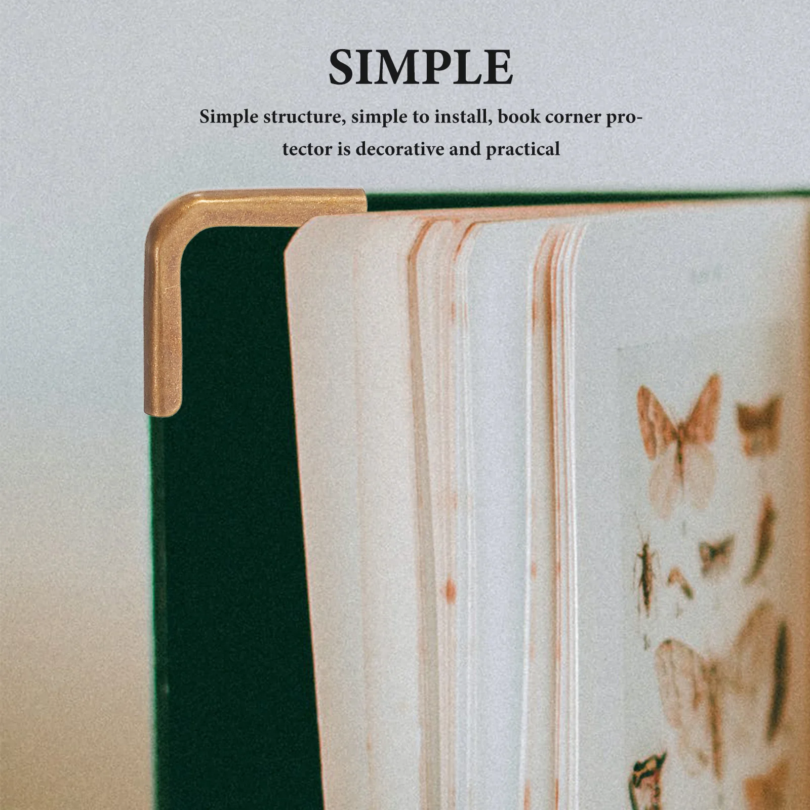 

100 Pcs Notebooks Metal Corner Protectors Guards Photo Protective Retro Picture Corners