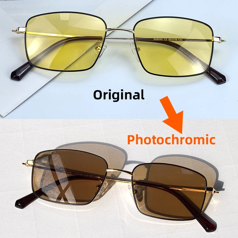 

Блокирующие синий свет и УФ 400 для ежедневного использования, металлические очки ночного видения для вождения, фотохромные поляризационные солнцезащитные очки для мужчин