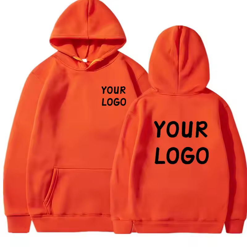 DIY Custom Your Brand LOGO  Men Women Casual Hoodie  Top Solid Color Pullover Street Personality Sweatshirt Custom Gifts - Image 7
