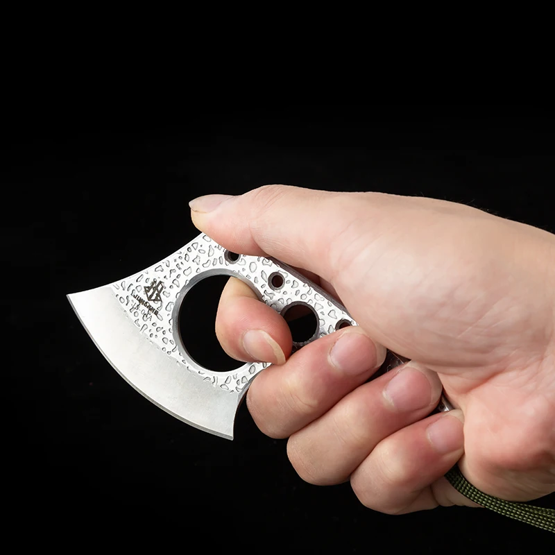 جديد صغير في الهواء الطلق التخييم المشي لمسافات طويلة المحمولة EDC الفم البرية بقاء الفأس الصغير معدات متعددة الوظائف