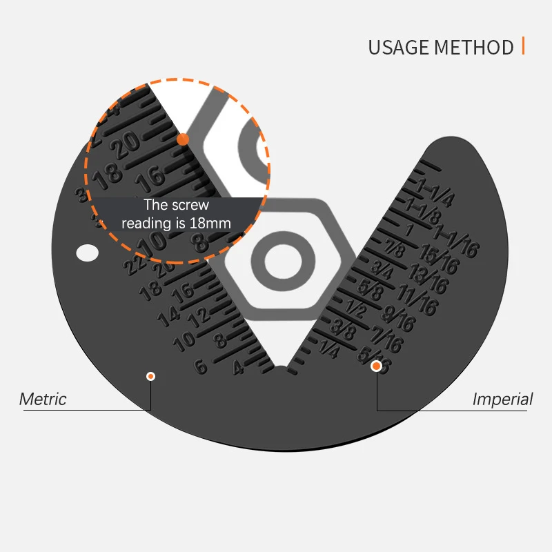 Screw Bolt Nut Thread Measure Gauge Measurement Size Check Gauges Inspection Standard Metric For The Measurement Of Nut