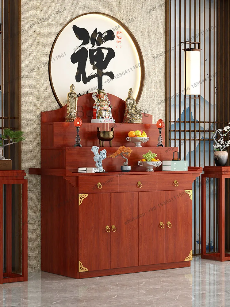Offering Table New Chinese Incense Case Buddha Terrace Zhongtang Gong Terrace 3rd Floor Incense Fire