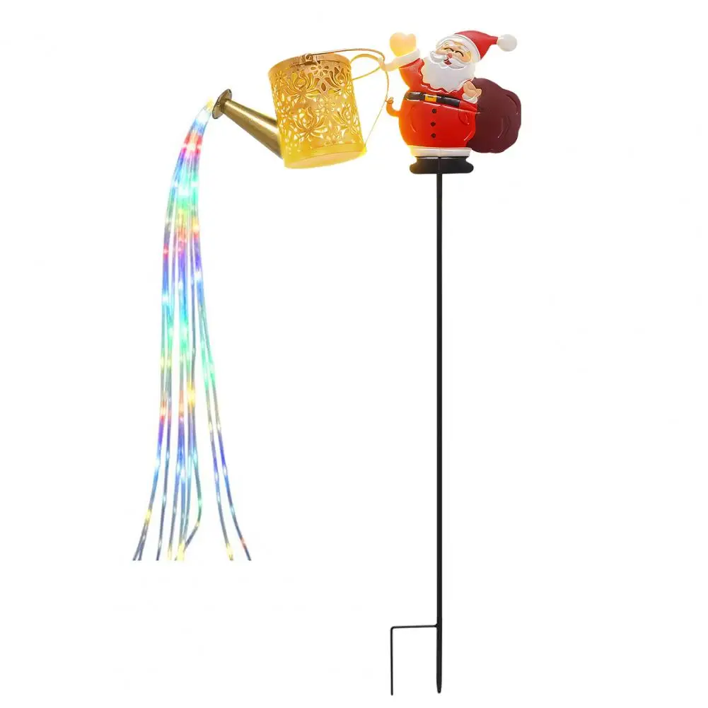 

Уличные солнечные рождественские огни Солнечные садовые фонари Солнечные рождественские огни Открытый Санта-Клаус полив Светодиодный сказочный фонарь для двора