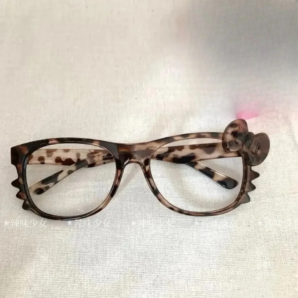 نظارات كاواي ريترو أنيمي ملحقات الديكور Y2k كارتون إطارات بدون عدسات هدايا الفتيات الموضة