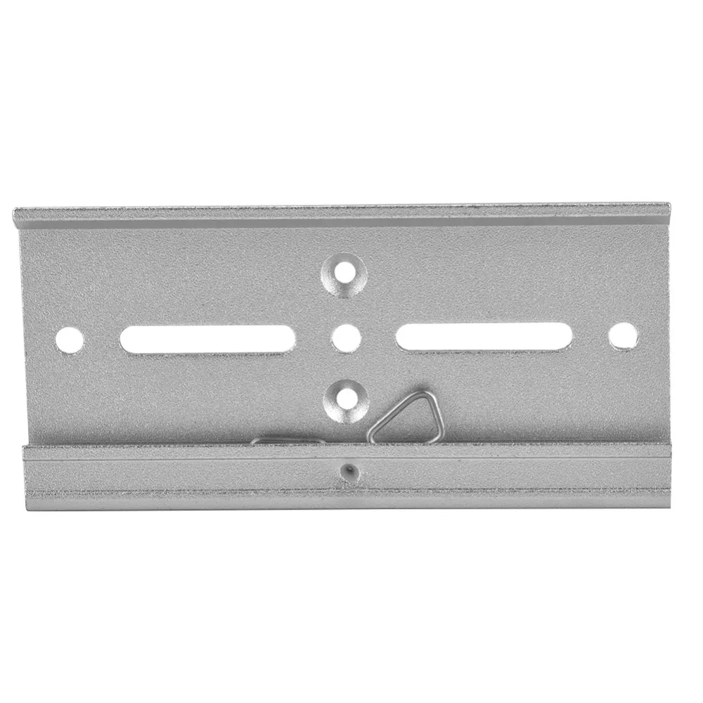80mm /100mm Wide 35mm Din Rail Fixed Clamp Aluminum Frosted Din Rail Fixed Clip Silver Relay Din Rail Clamp Control Panel