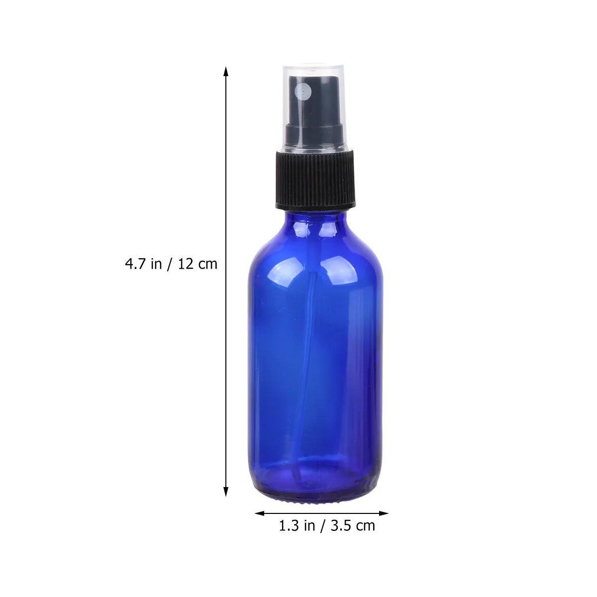 6Pcs Essential Oil Spray Bottle Refillable Subpackaging Bottle Blue Travel Portable Liquid Holder Cosmetics Container