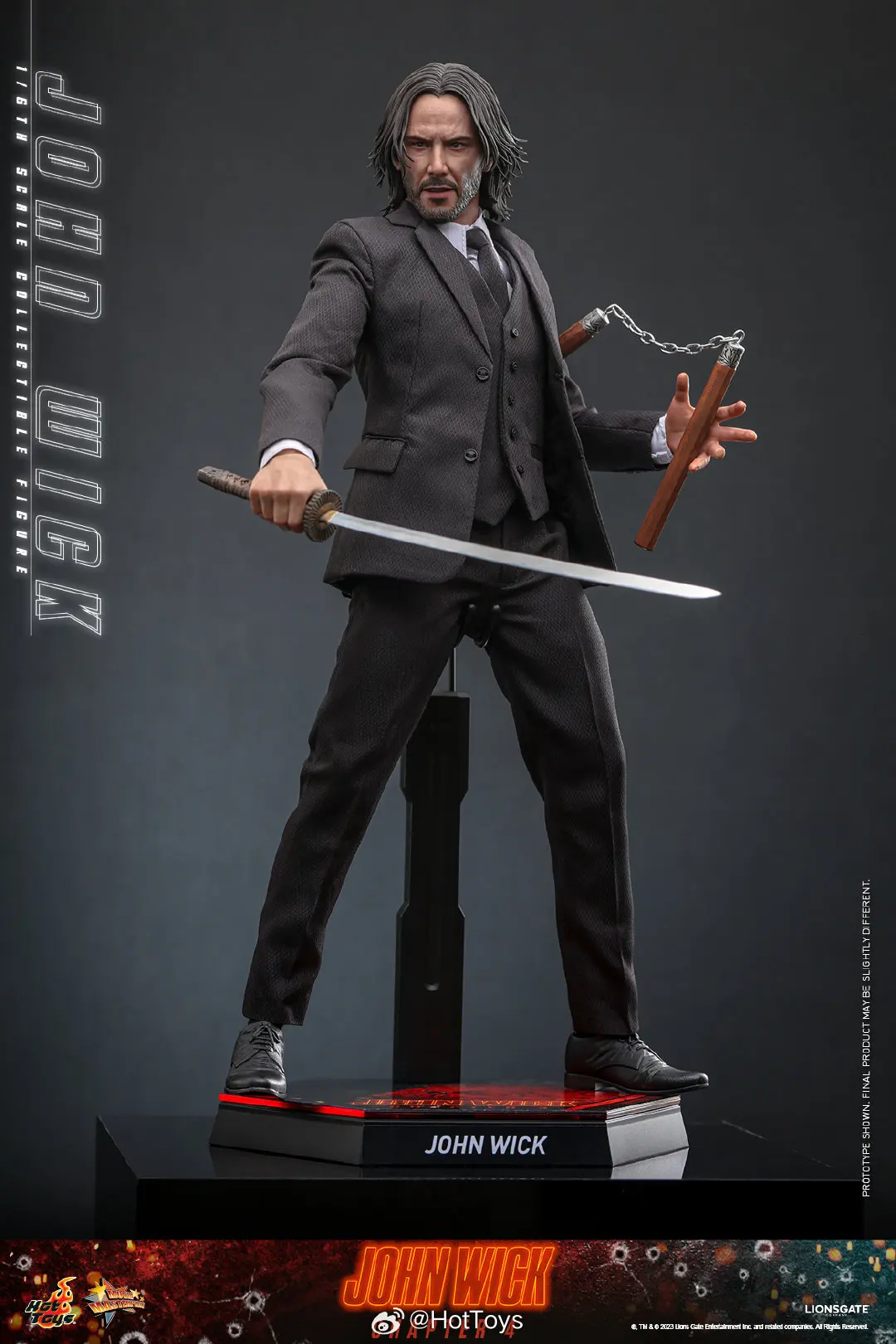 In Stock Hottoys MMS729 John Wick Chapter 4 1/6 Animation Action Figure Toy Gift Model Collection Hobby