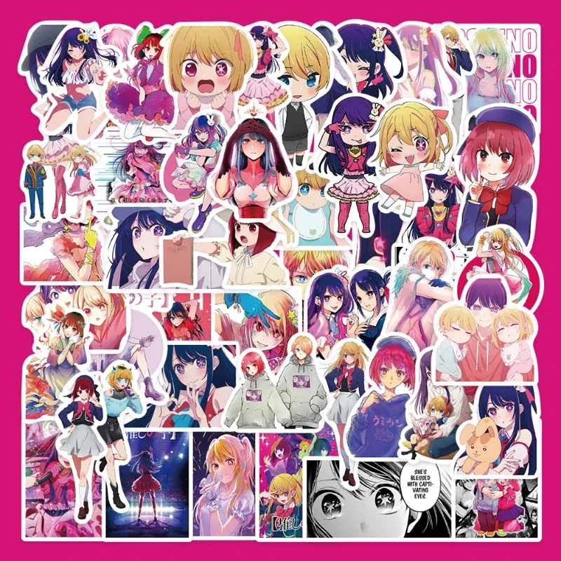 50/30/10PCS Hoshino Akuamarin Hoshino Rubii Anime Peripheral Stickers Mobile Tablet Skateboard Decoration Waterproof Stickers