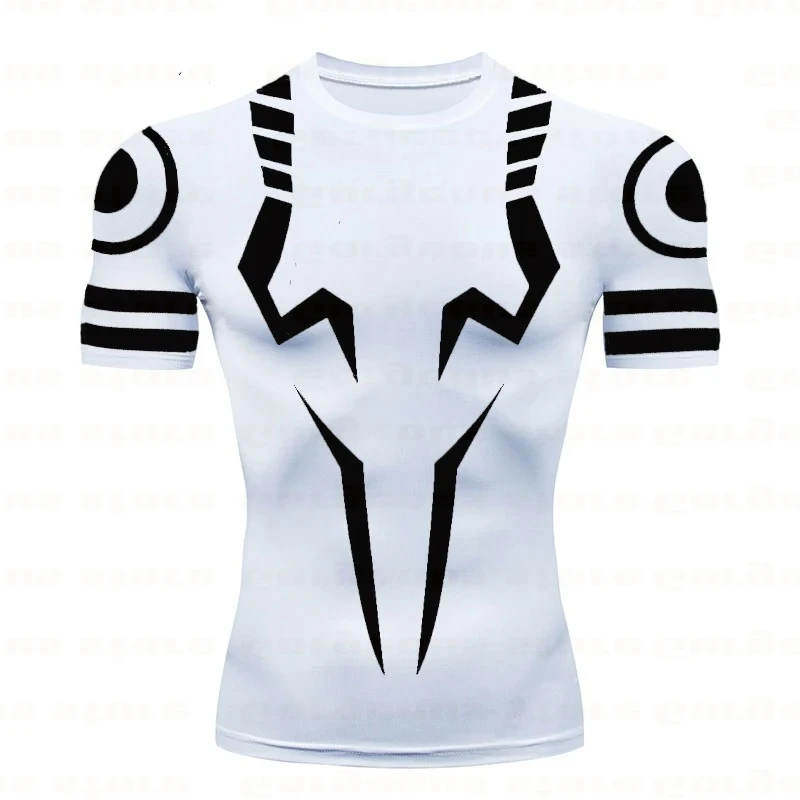 3D-Druck Kompressions-Shirts für Männer Athletische Schnelltrocknende T-Shirts Tops Fitness-Unterhemden Anime Rash Guard