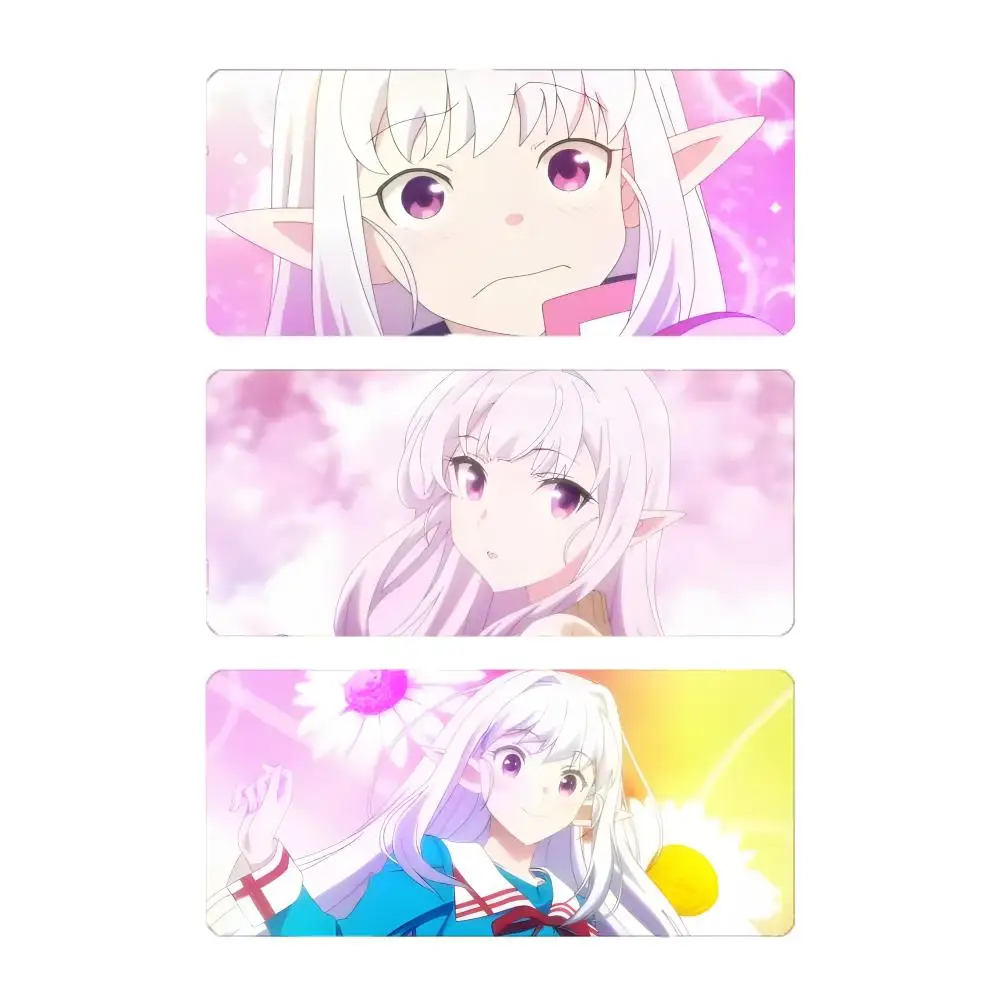 Warm Cute Anime W-Welcome to Japan, Ms. Elf! Mouse Pad Large Gaming Mousepad with Stitched Edges Thickened Desk Mat PC