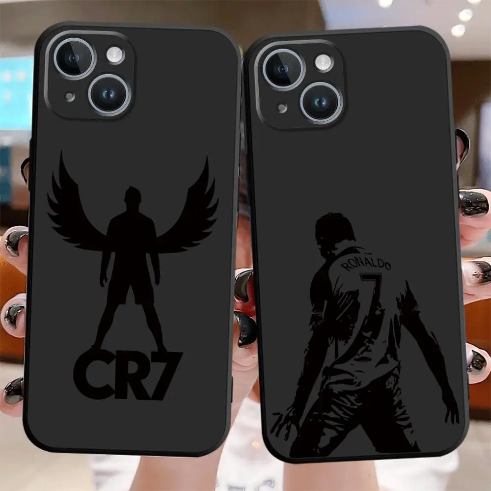 Mr Football CR7-Ronaldo Phone Case for Apple iPhone 15 Pro Max 13 14 Plus 12 Mini 11 Pro XR 8 SE 7 6S XS MAX Matte Armor Cover