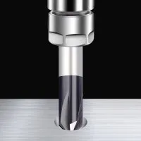 Chamfer Milling Cutter 4 Flute Carbide Corner Countersink Chamfering End Mill 1/4\'\' Shank 90 Degrees CNC Chamfer Mill for Metal