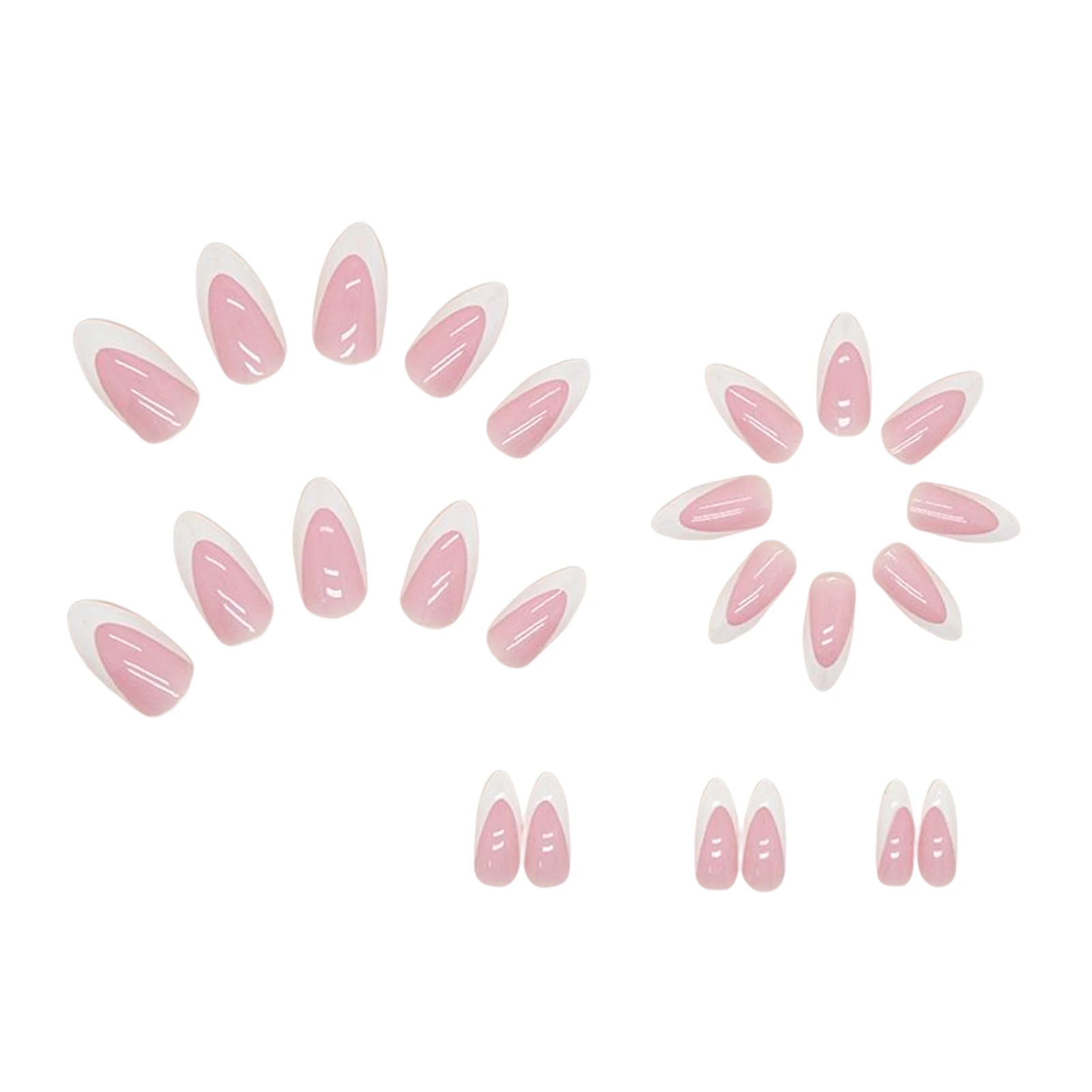 Solid Color Pink False Nails Environment-friendly Acrylic Nails for Impressive Professional Results