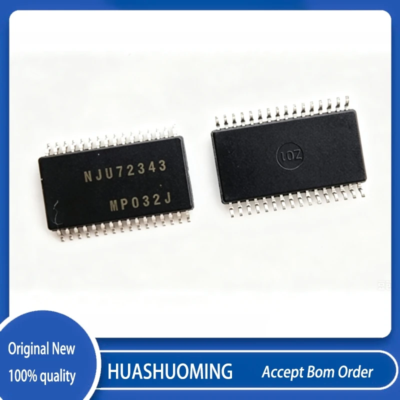 5Pcs/Lot  NJU72343V-TE1 NJU72343V NJU72343  SSOP32