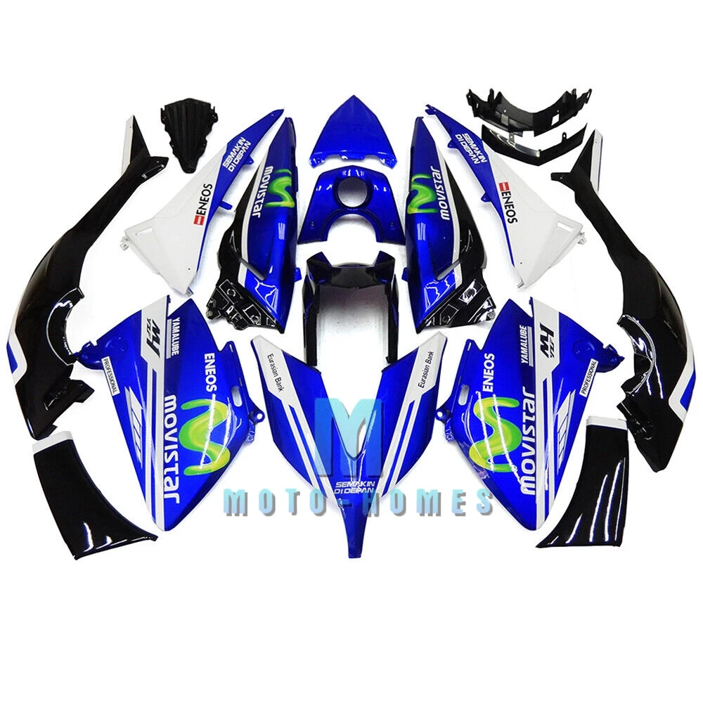 for YAMAHA  TMAX530 15 16 Motorcycle Fairing Kit  TMAX 530 2015 2016 Fairing Blue White