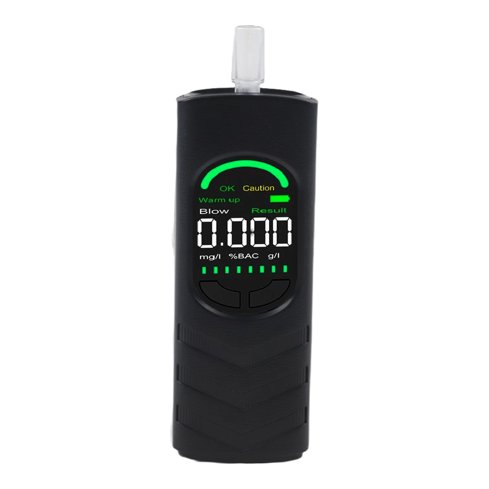 MR505 Digital LCD Non For Contact Breathalyzer Tester 0-200mg Semiconductor Sensor ABS Black For Type-c Rechargeable Voice