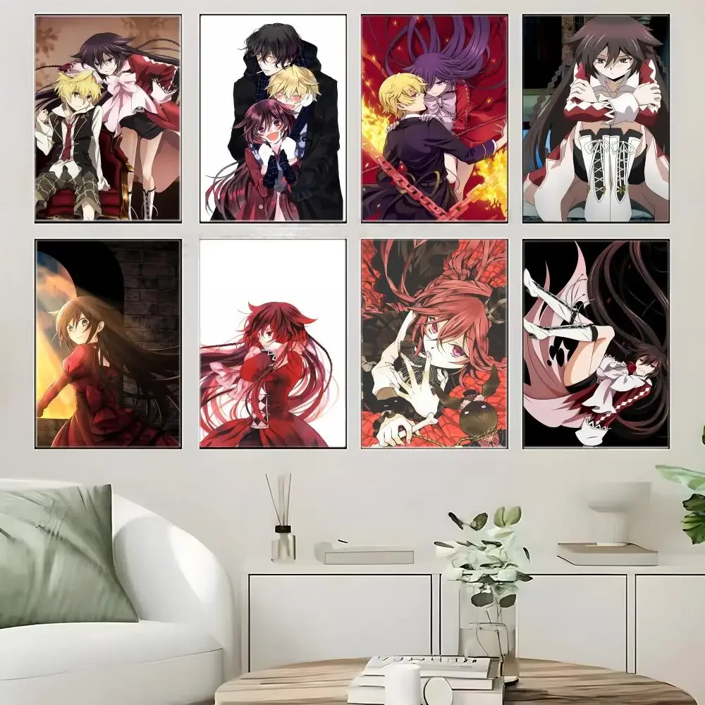 Dark Gothic Fantasy Anime P-Pandora Hearts Poster Crease Free Waterproof Durable All Space Wall Decor