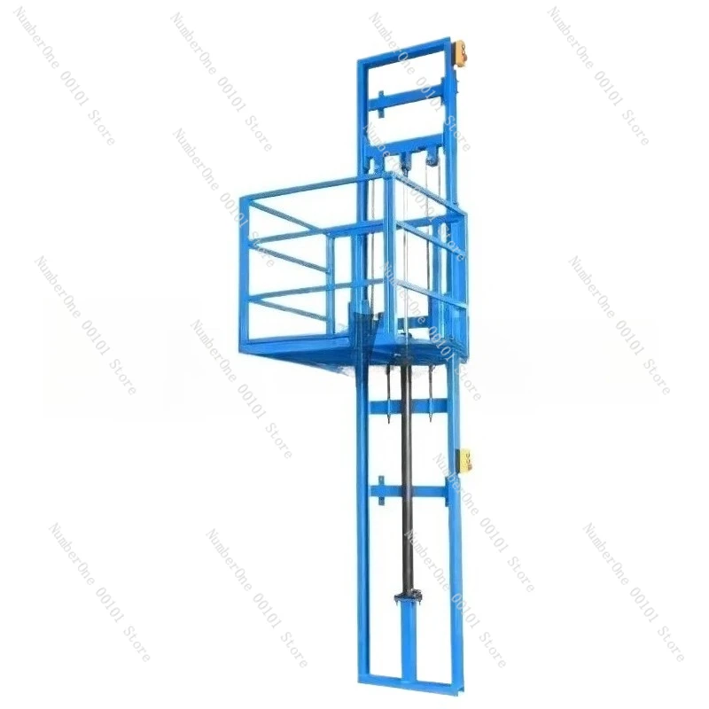 Hydraulic Remote Control Lift Guide Rail Freight Elevator Electric Simple Small Platform Household Hoist