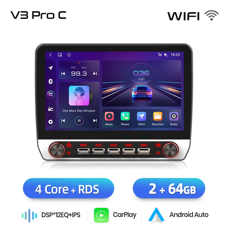 Junsun 13,1″ QLED draadloze CarPlay Android Auto autoradio voor Mercedes-Benz E-Klasse W211 E300 2002-2010 intelligente systemen DSP