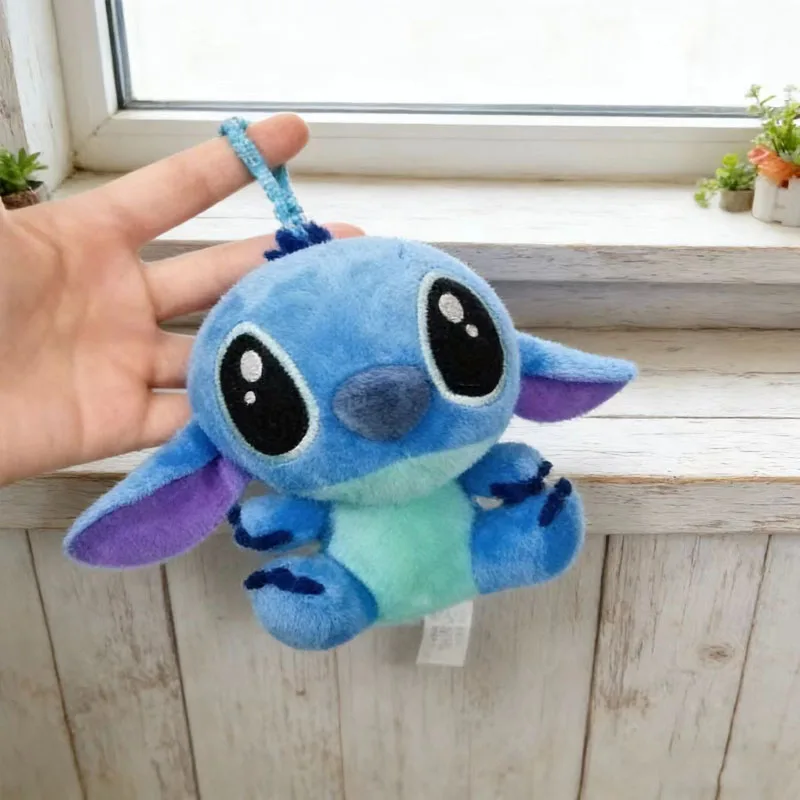 2025 10Pcs/Lot Cute Cartoon Lilo and Stitches Small Pendant Plush Toy,4 10CM Kawaii Plush Keychain Kids Best Chirstmas Gift Toys