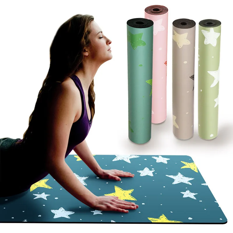 

Lezyan Natural PU Rubber Yoga Mat Color Anti-skid Sweat Absorption Fitness Thick Widen Wholesale Workout Gymnastics Excercise