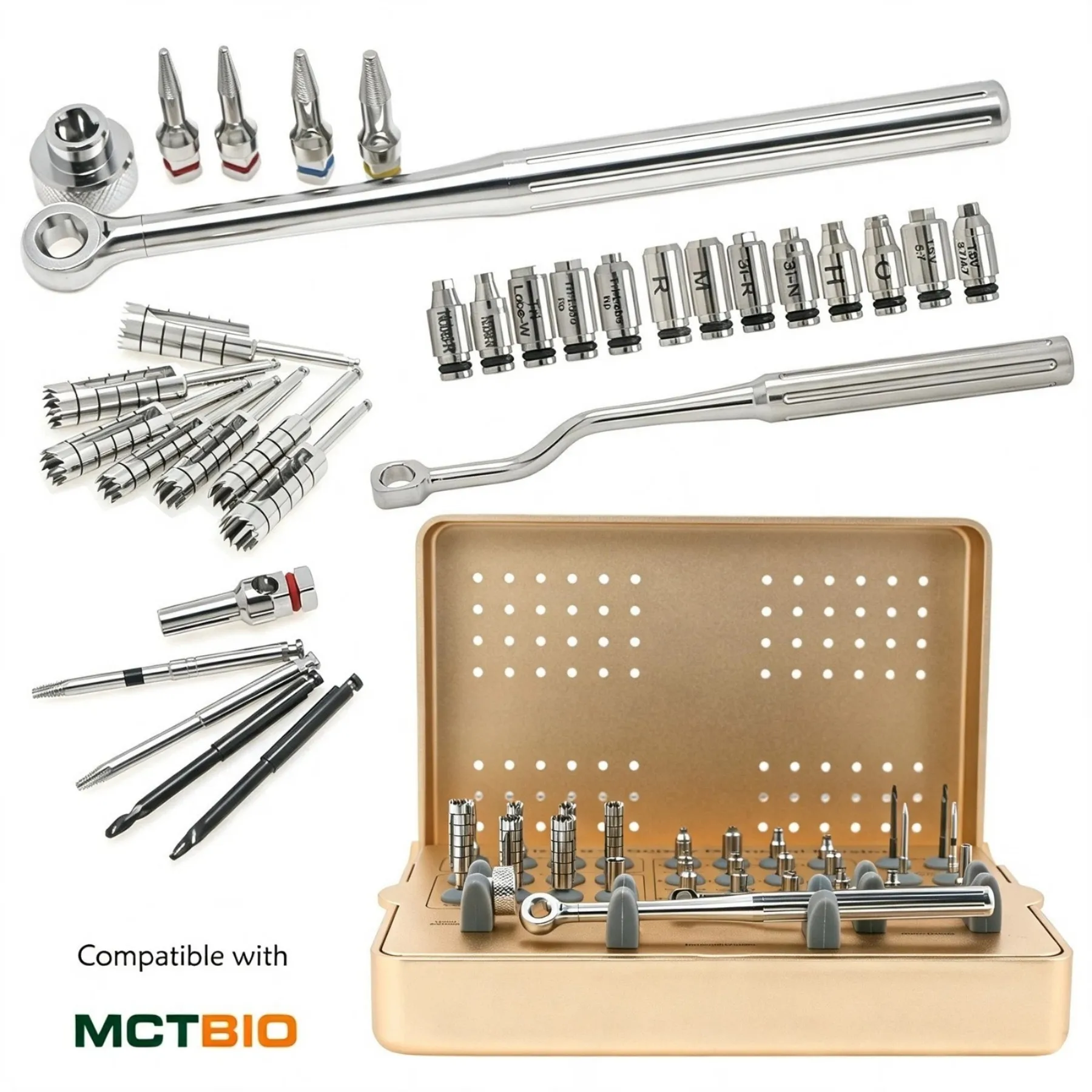 MCT FSRK-02 Implant Fixture & Fractured Screw Removal Be Suitable For Salvin Implant Rescue Kit